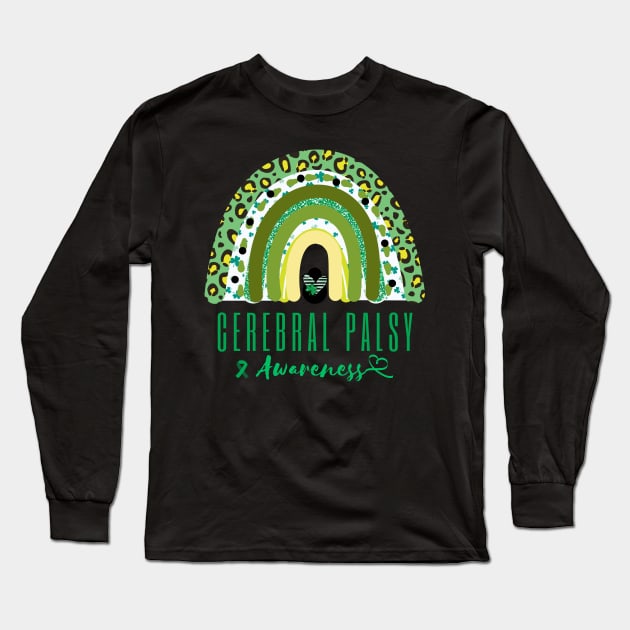 We Wear Green Cerebral Palsy Awareness CP Month Long Sleeve T-Shirt by Adam4you